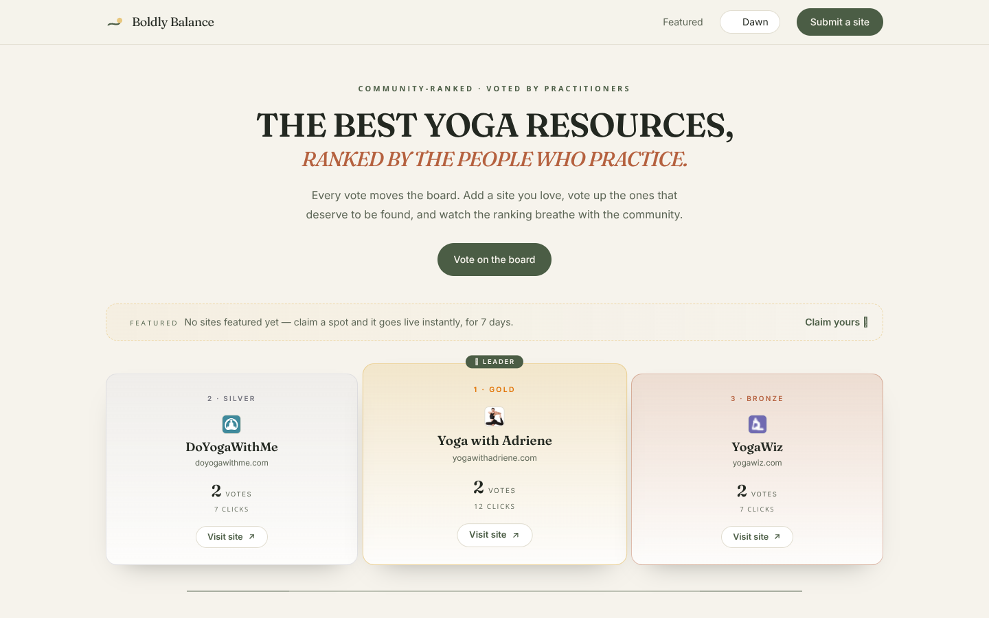 boldlybalance.net screenshot