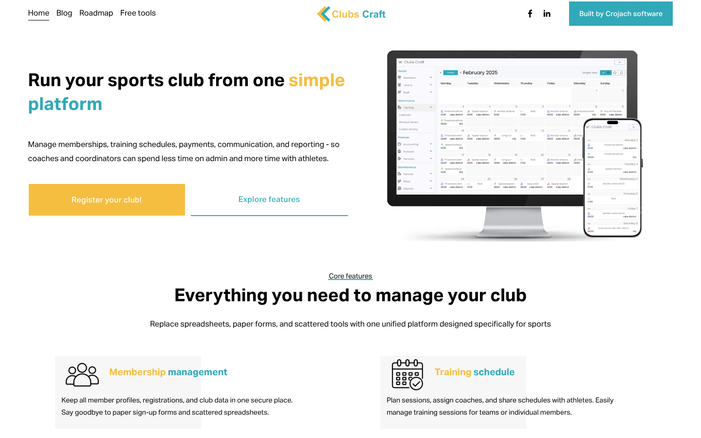 clubscraft.com screenshot