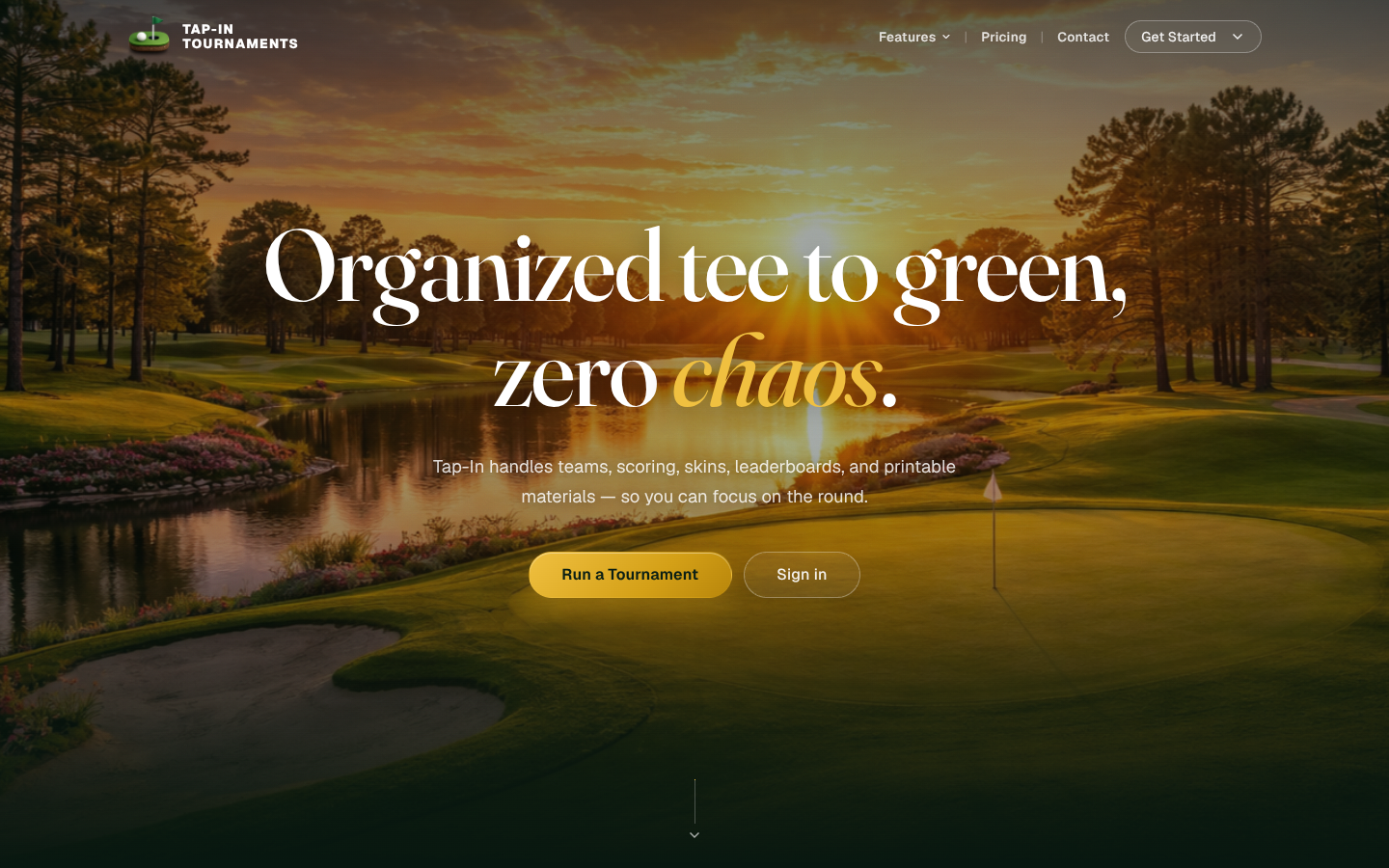 tapintournaments.com screenshot