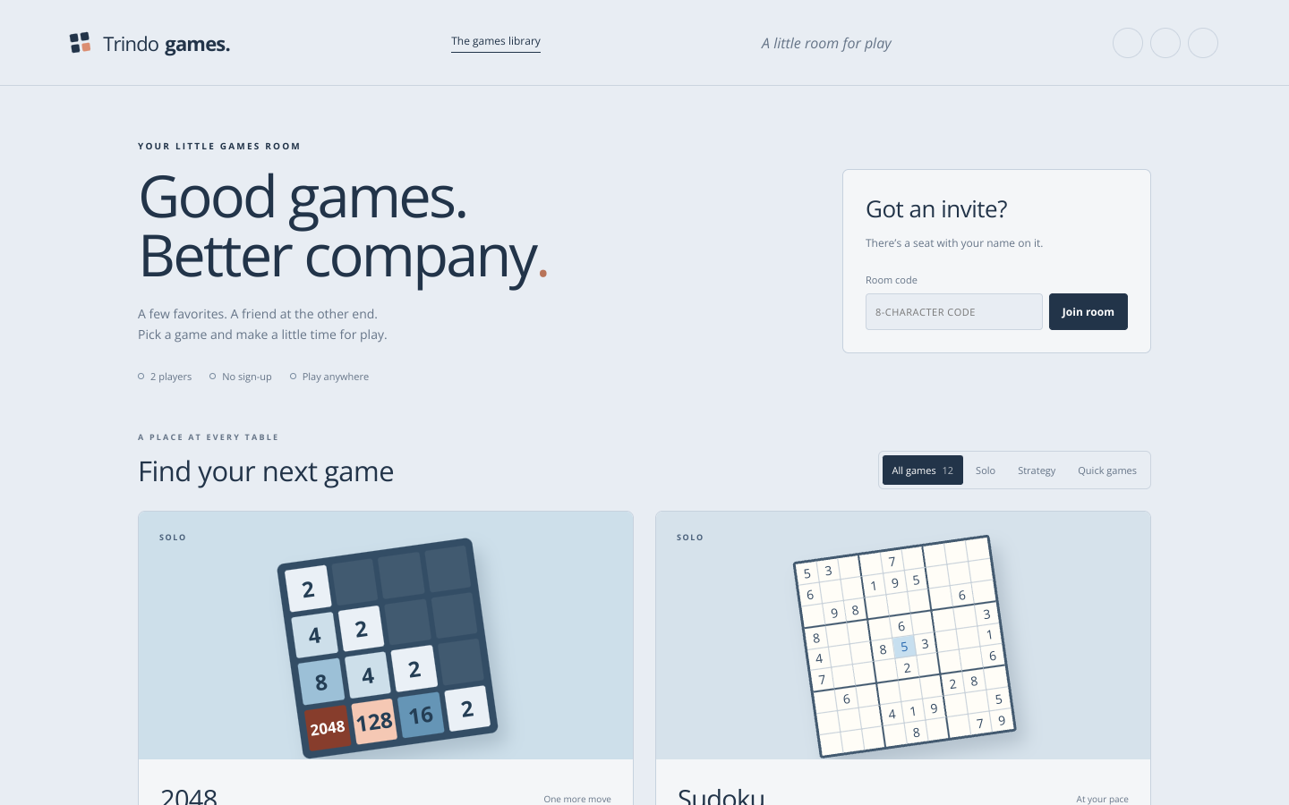 trindogames.com screenshot
